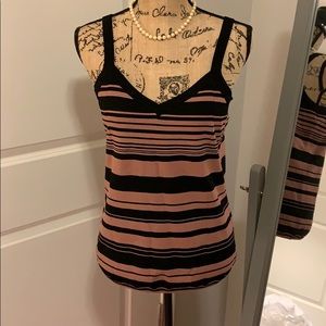 Loft striped tank top dress sweater